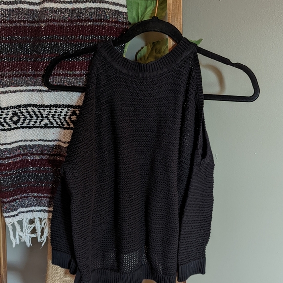 Express Cold-Shoulder Sweater - Picture 2 of 5